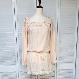 NWT Lagaci Peach Cream Mini Dress